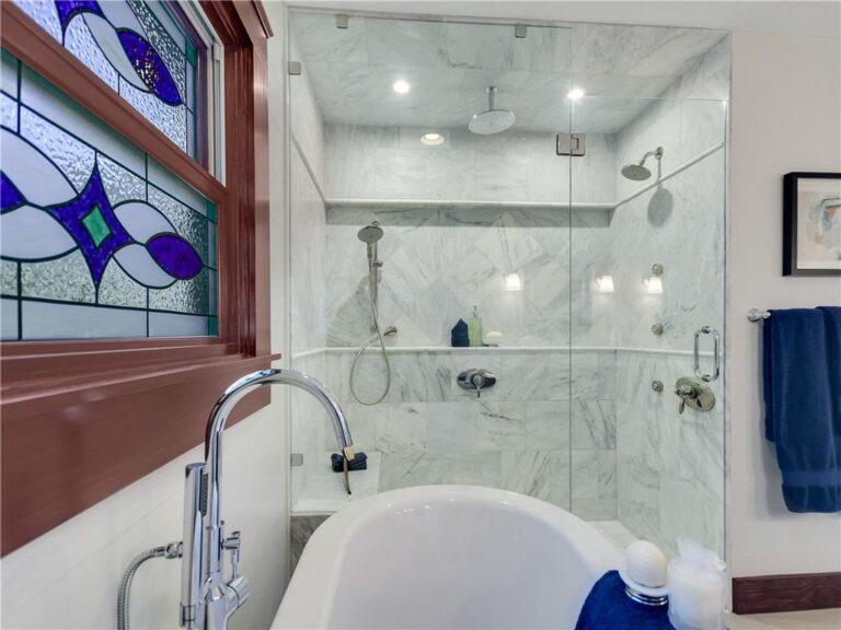 Remodeling Projects 18 Luxury-Bathroom-with-Marble-Walk-In-Shower